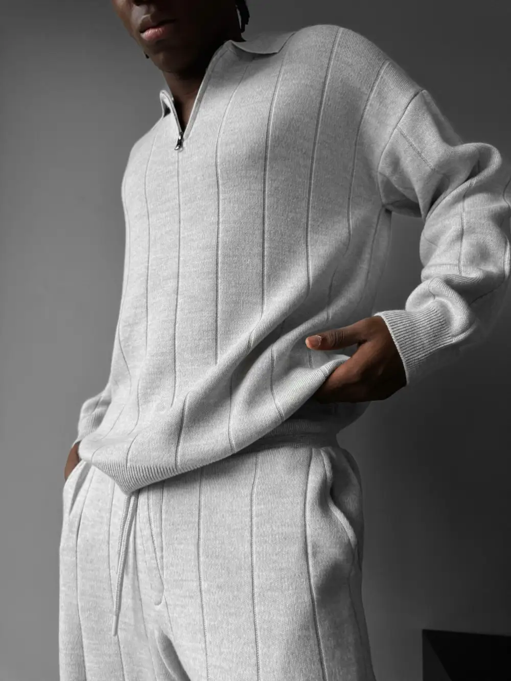 Urban Relaxed Knit Sweatshirt