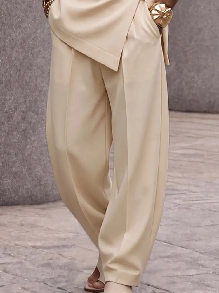 Button Sleeveless Top & Pants Set