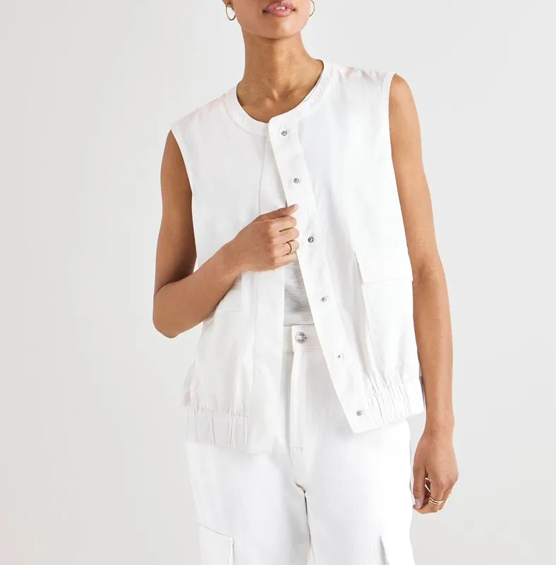 Clean Poplin Vest Jacket