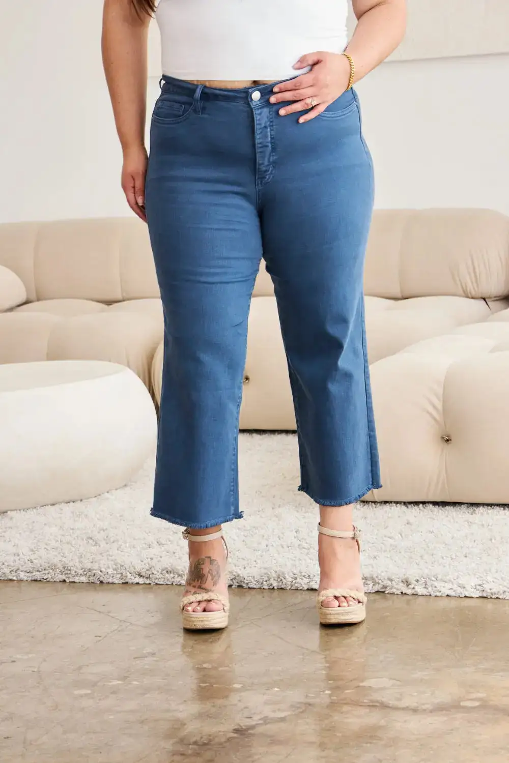 High-Waist Tummy-Control Denim Jeans