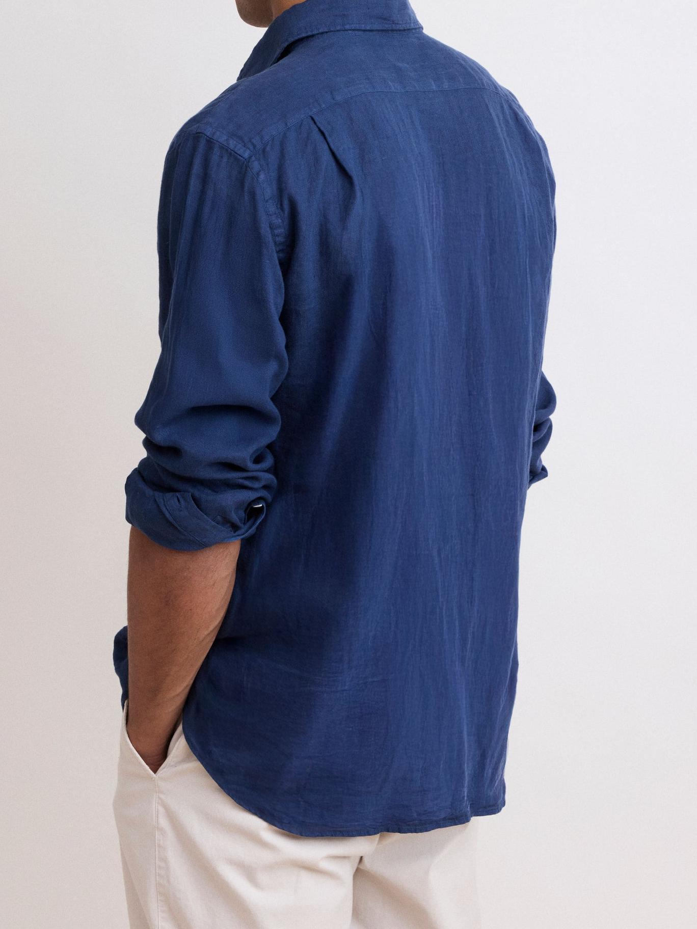 Casual Soft And Comfortable Daily Dark Blue Shirt