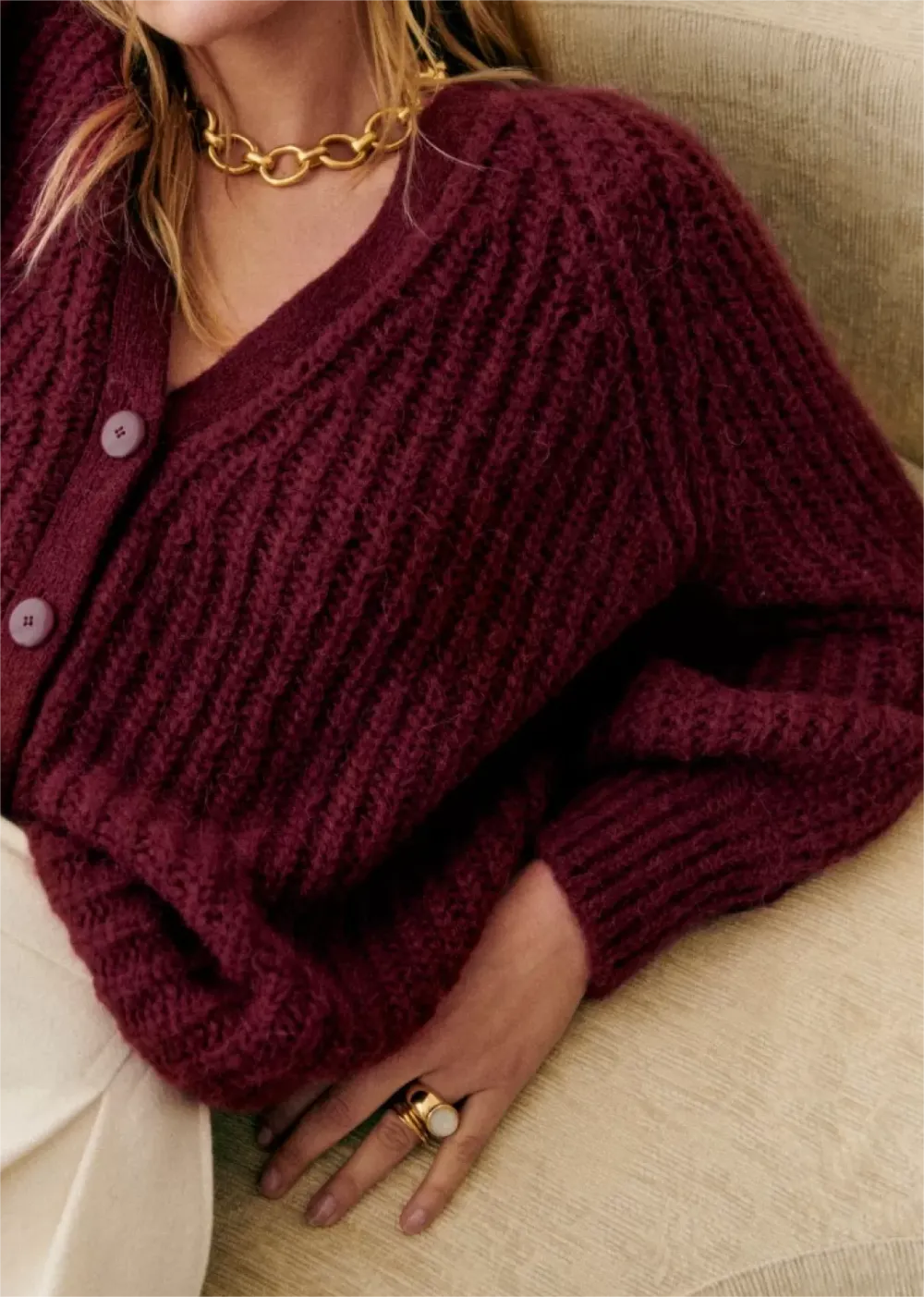 Button Front Cardigan Knitwear