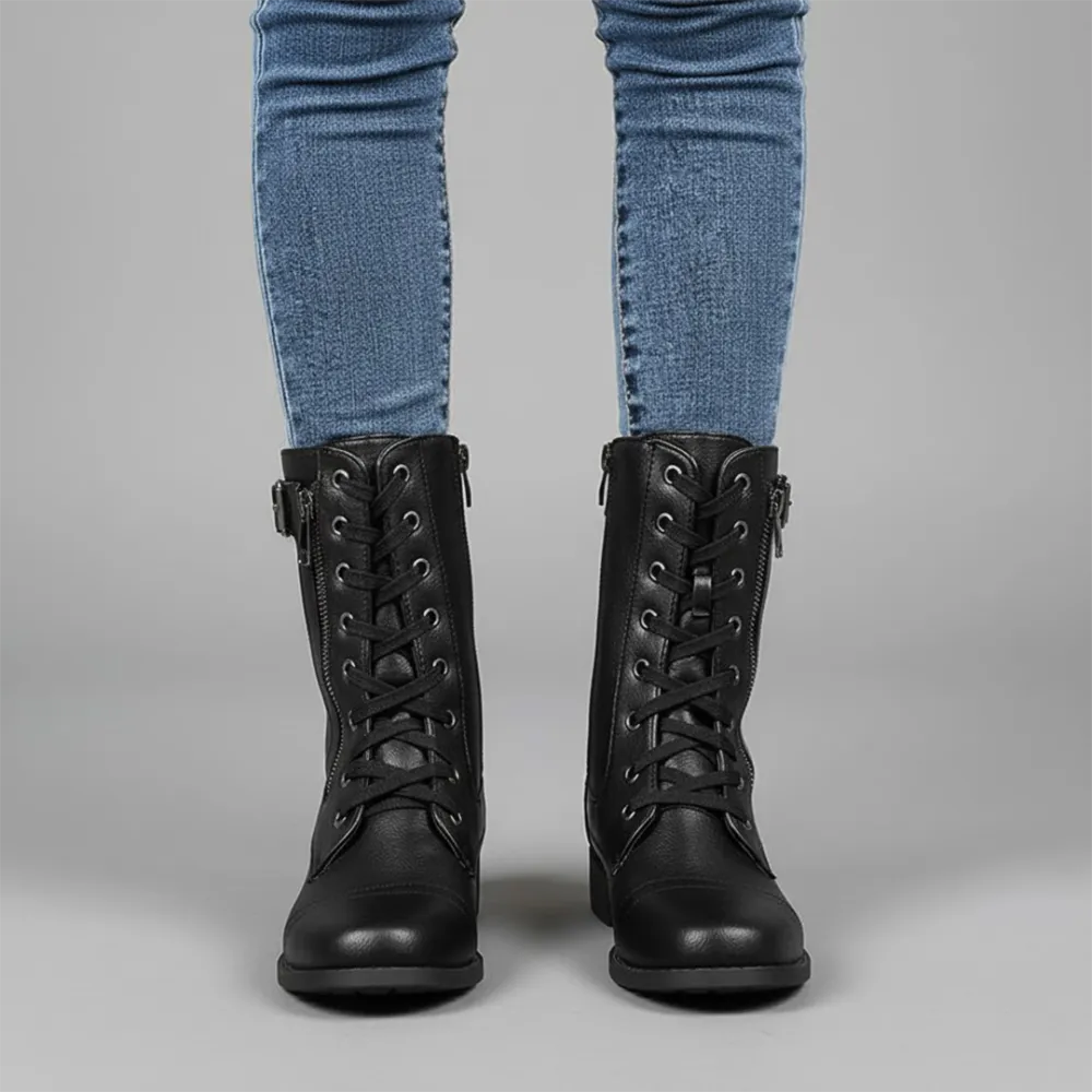  Orthopedic Ankle Boots Side Zipper Apparel