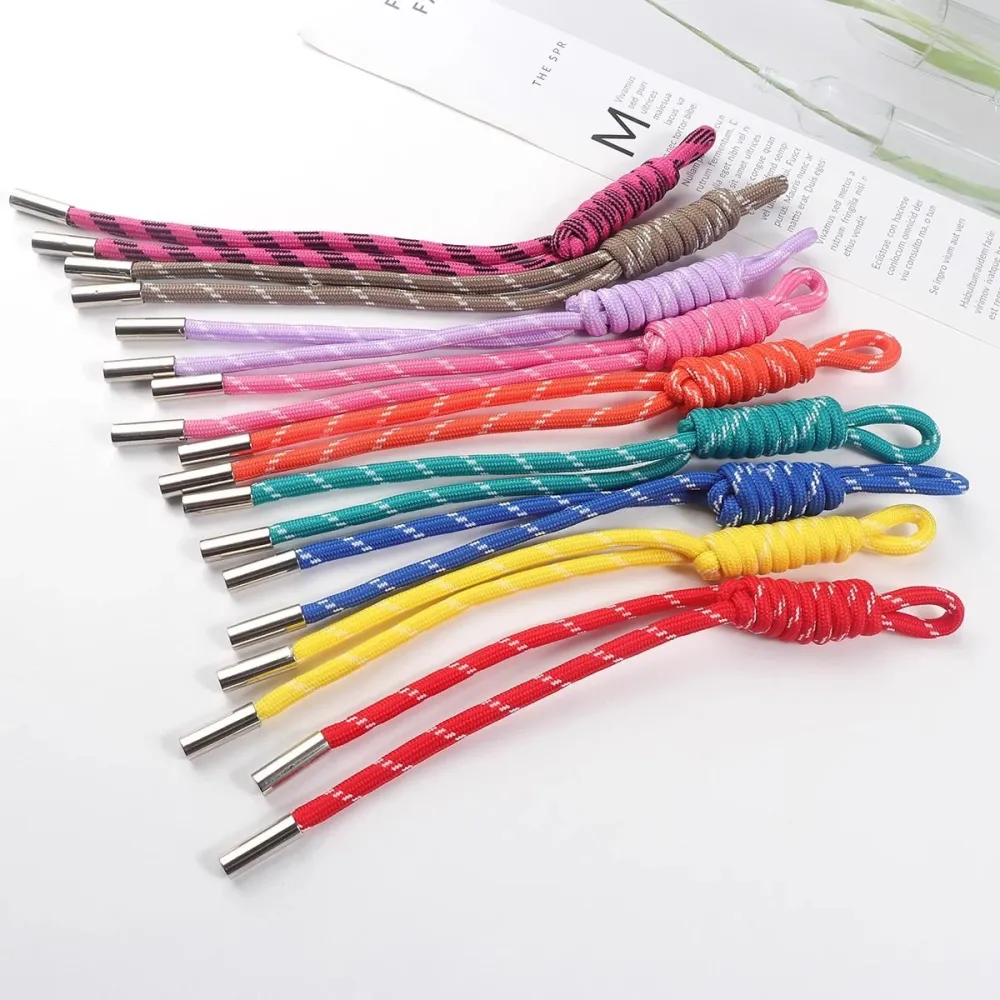 Rainbow Woven Lanyard Keychain Bag Charm Accessory