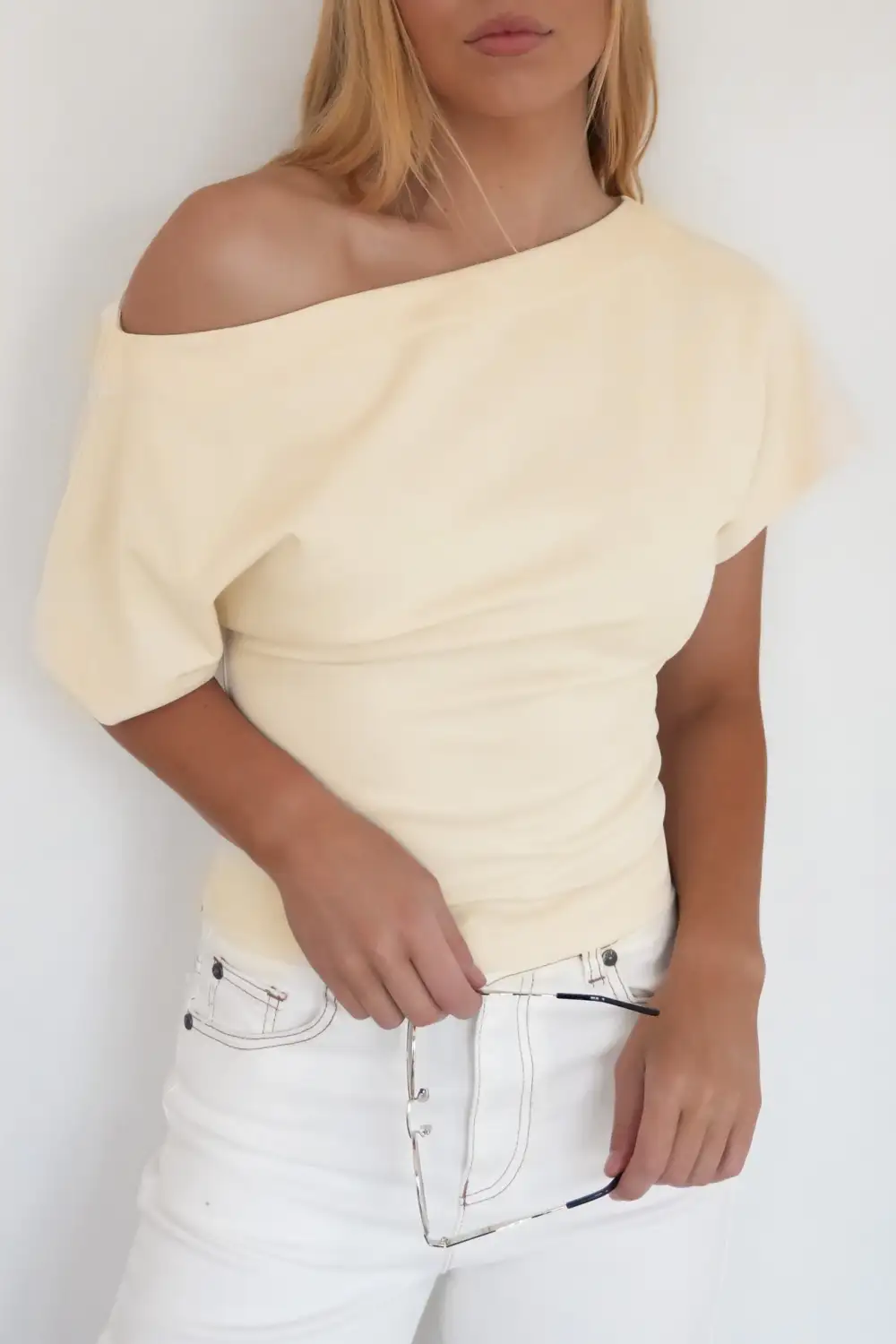 Cropped Casual Layer Casual Tee