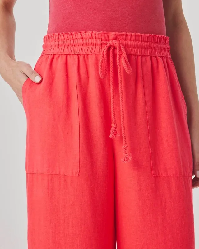 Linen Paperbag Pants