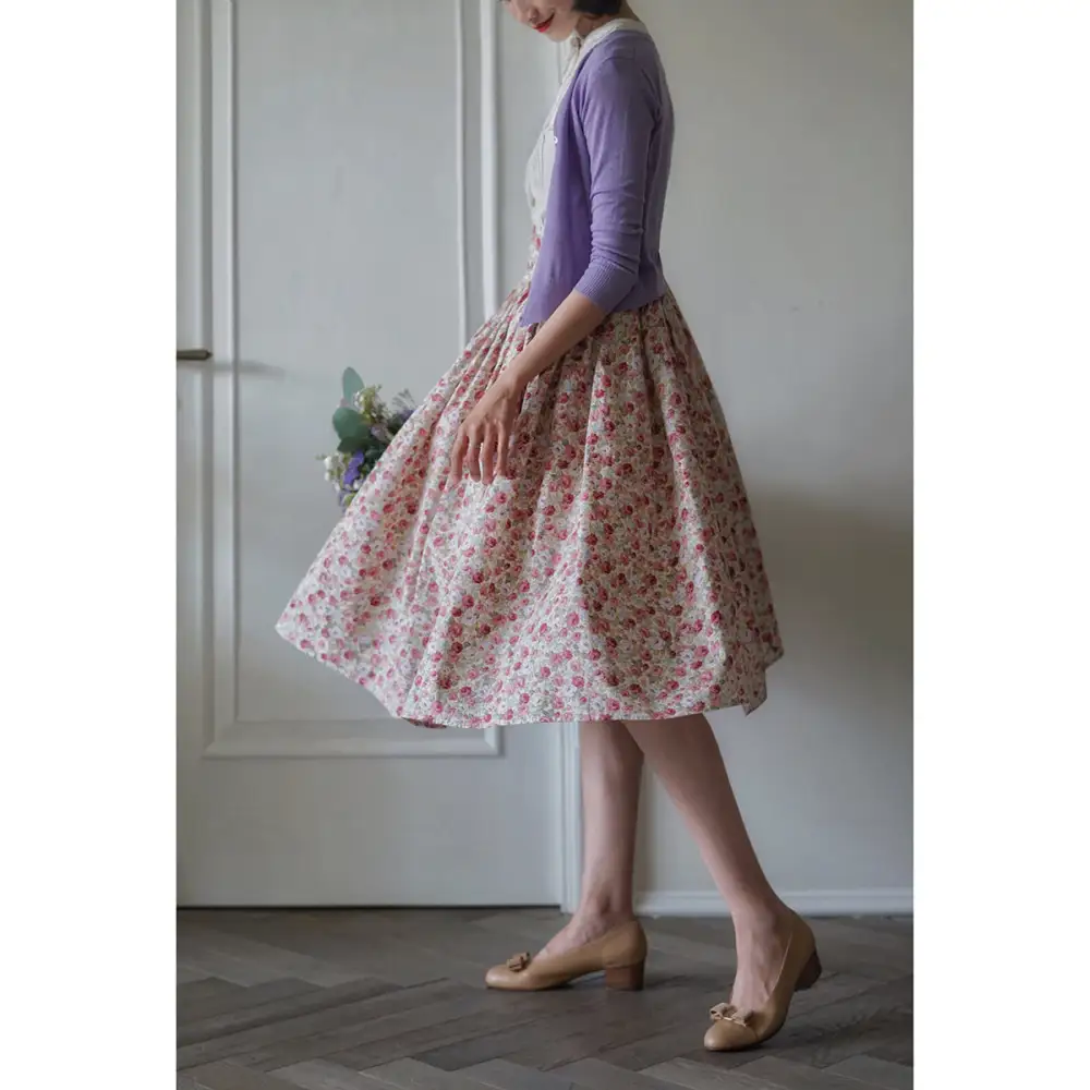 Roomy Casual Everyday Casual Floral Skirt