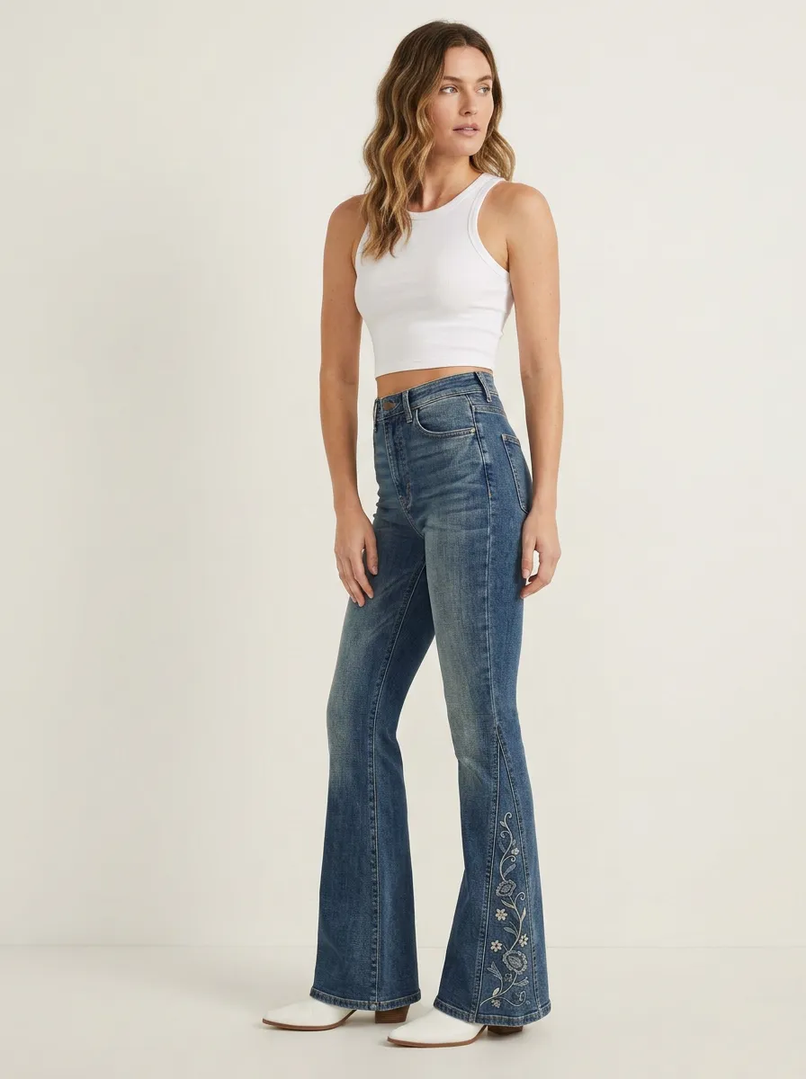 Women's High Waist Casual Denim Jeans