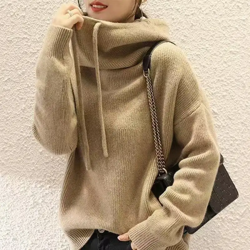 Textured Women's Knit Relaxed Sweater
