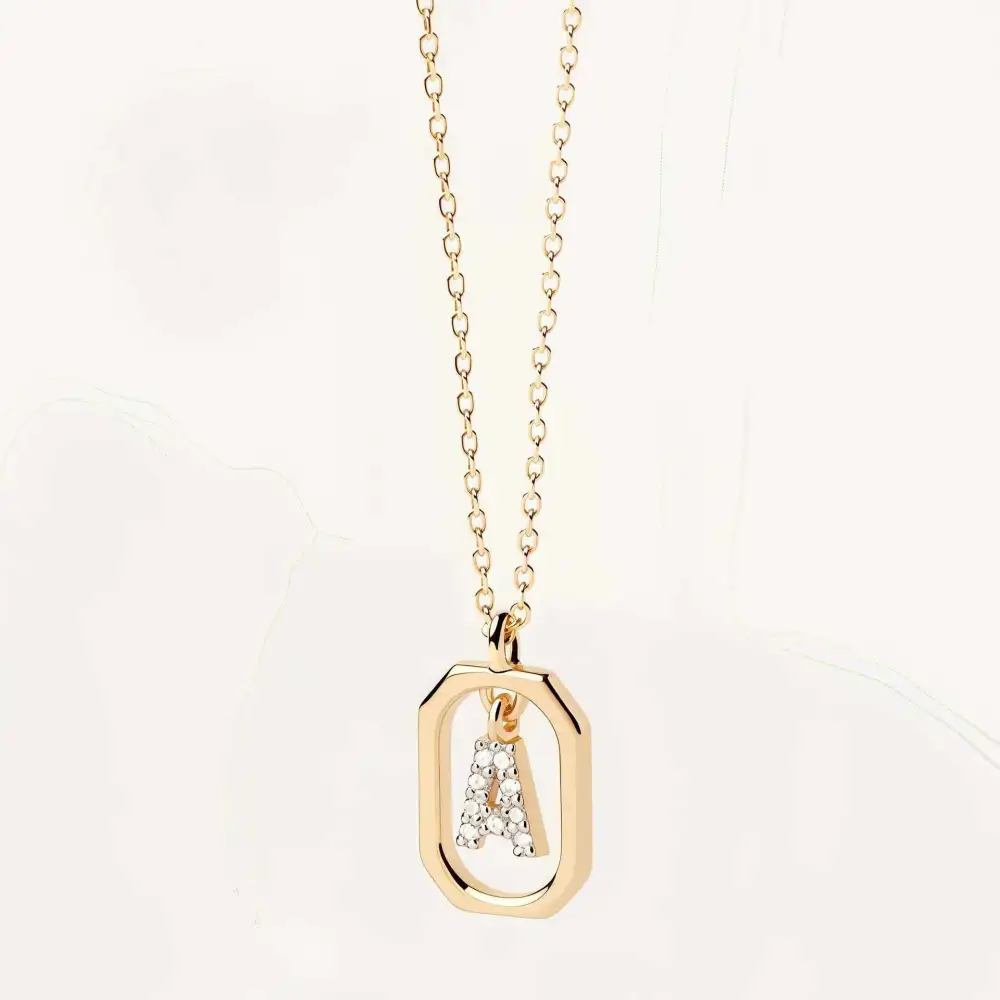 Initial Framed Necklace