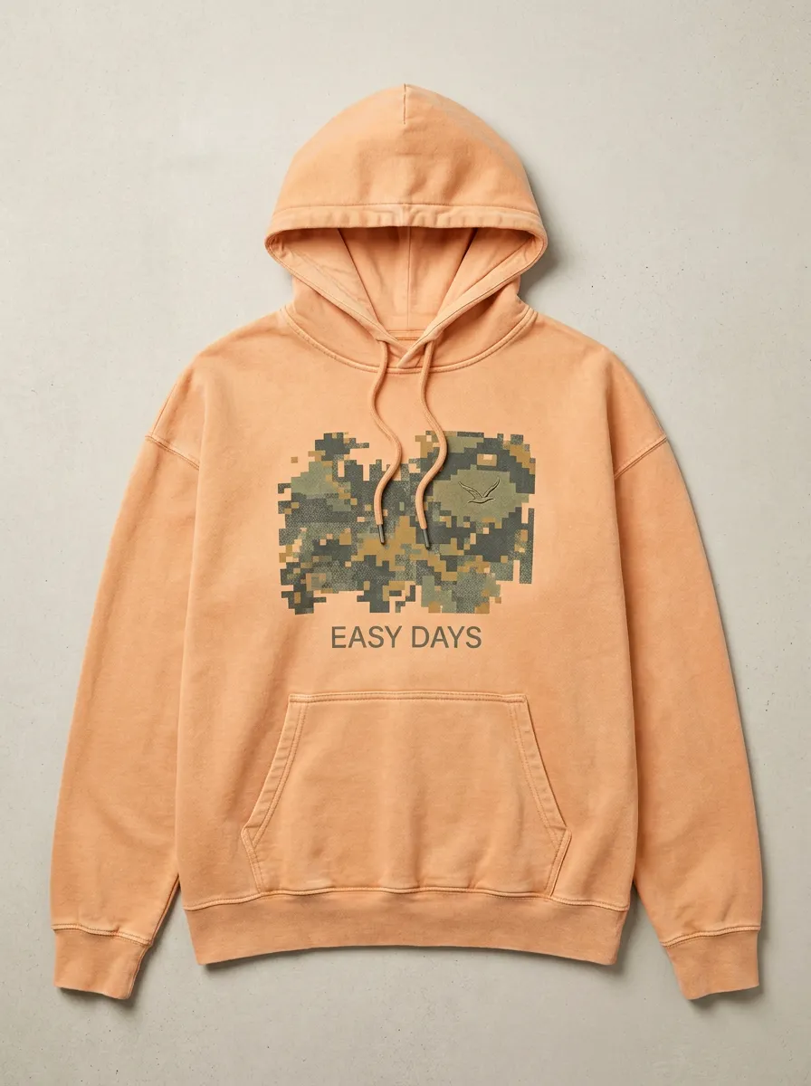 Unisex Easy Days Digital Camo Print Hoodie
