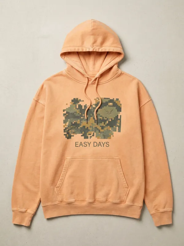 Unisex Easy Days Digital Camo Print Hoodie