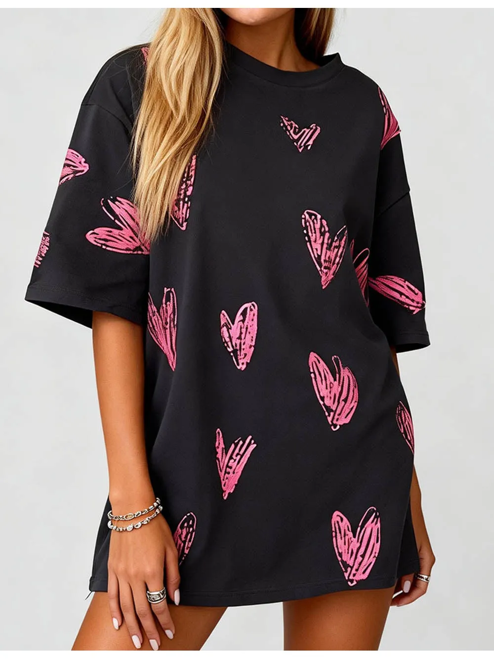 Valentine Heart Short Sleeves T-shirt