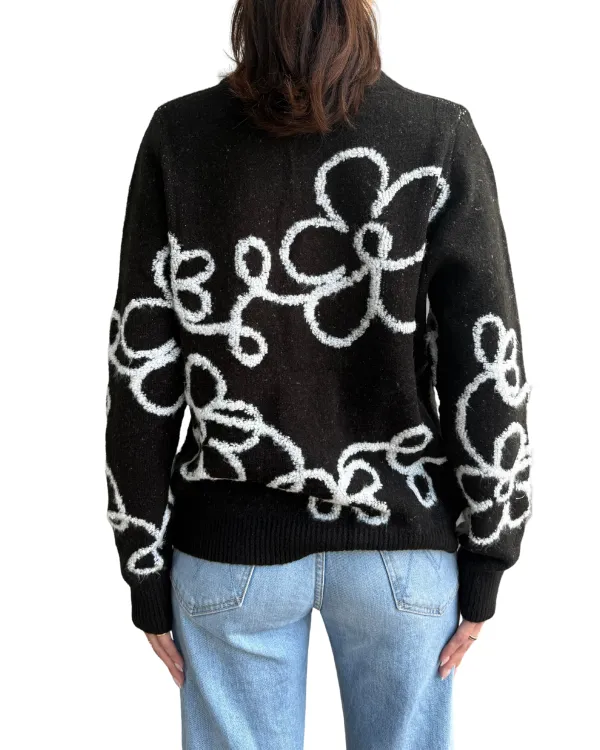 Floral Mohair Sweater