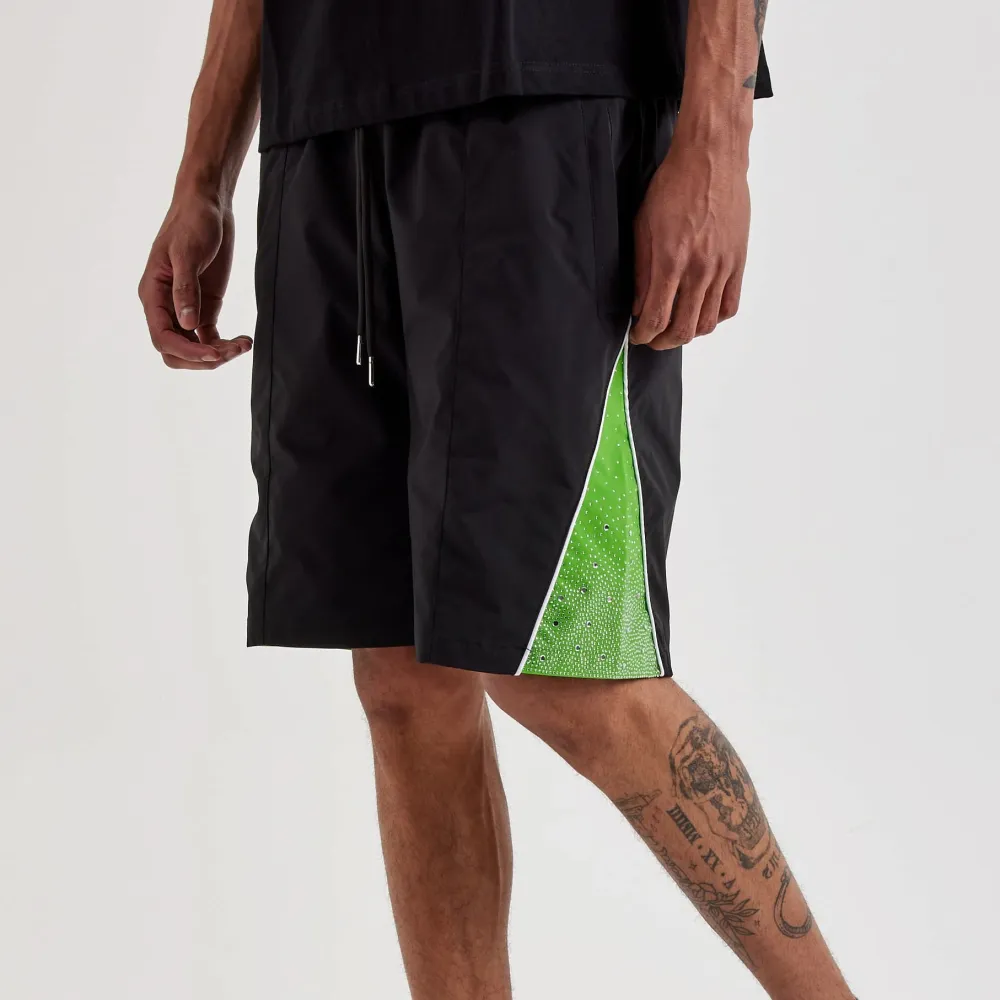 Everyday Rhinestone Nylon Shorts