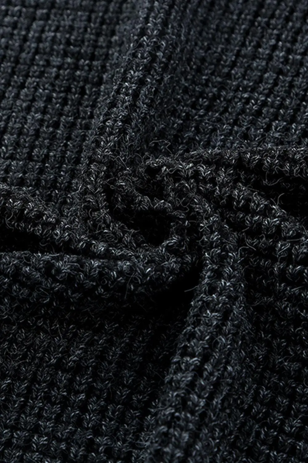 Heathered Open-Front Longline Cardigan
