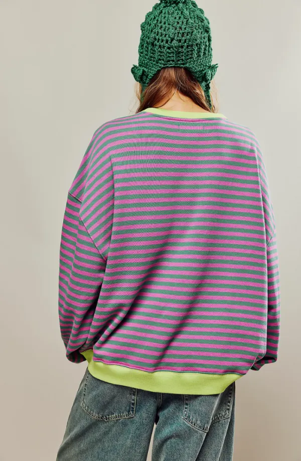 Striped Oversized Sweater