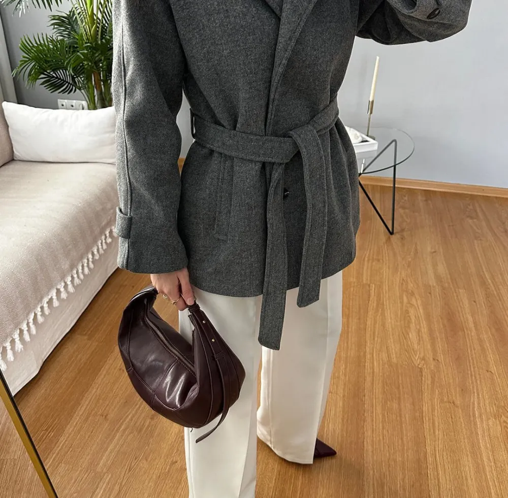 Faux Wool Coat