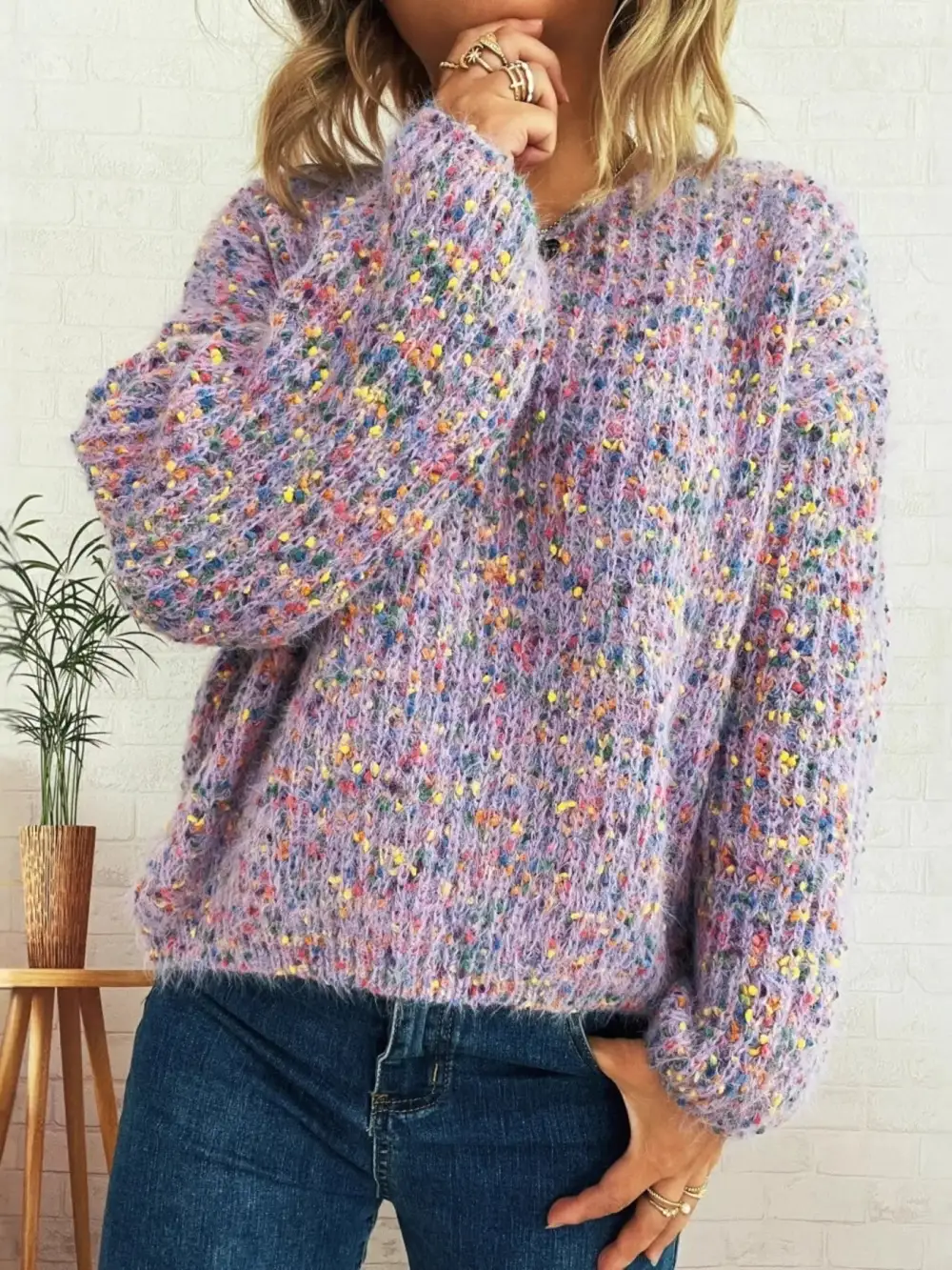 Modern Long Sleeve Everyday Sweater