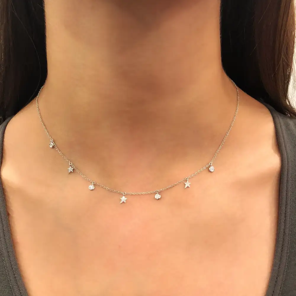 Classic Star Diamond Necklace