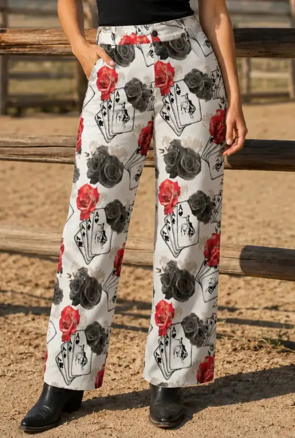 Retro Style Wide Leg High Waist Denim Jeans