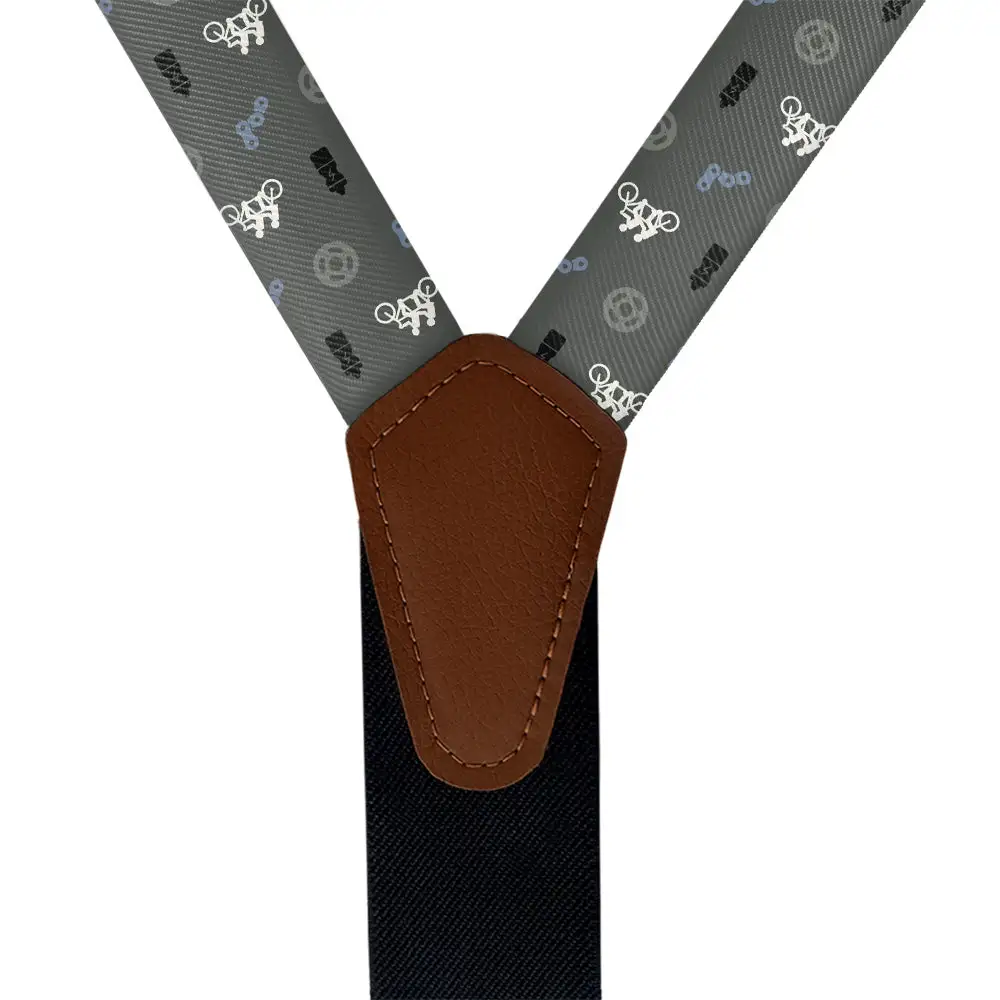 Biking With Friends Theme Suspenders