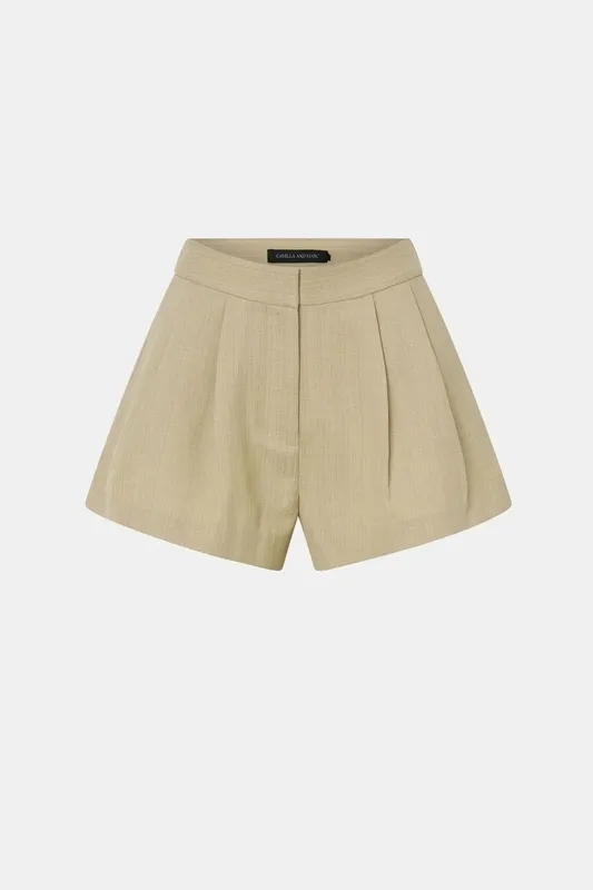 Wheat Tailored Shorts