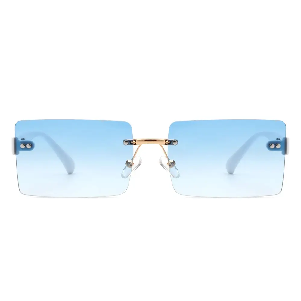 Lightweight Rectangle Square Frame Sunglasses