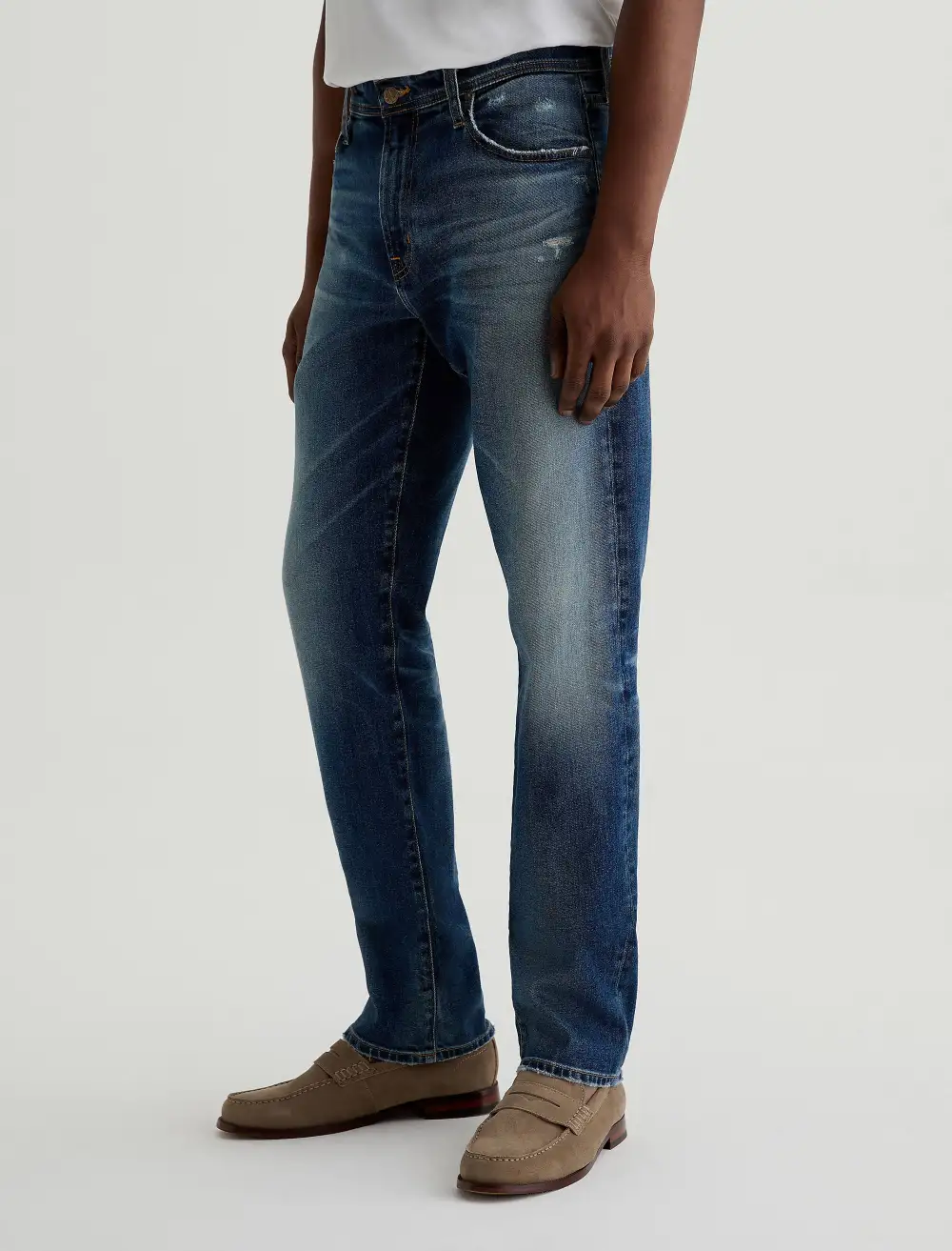 Men's Slim Straight Mid Rise Flexible Jeans