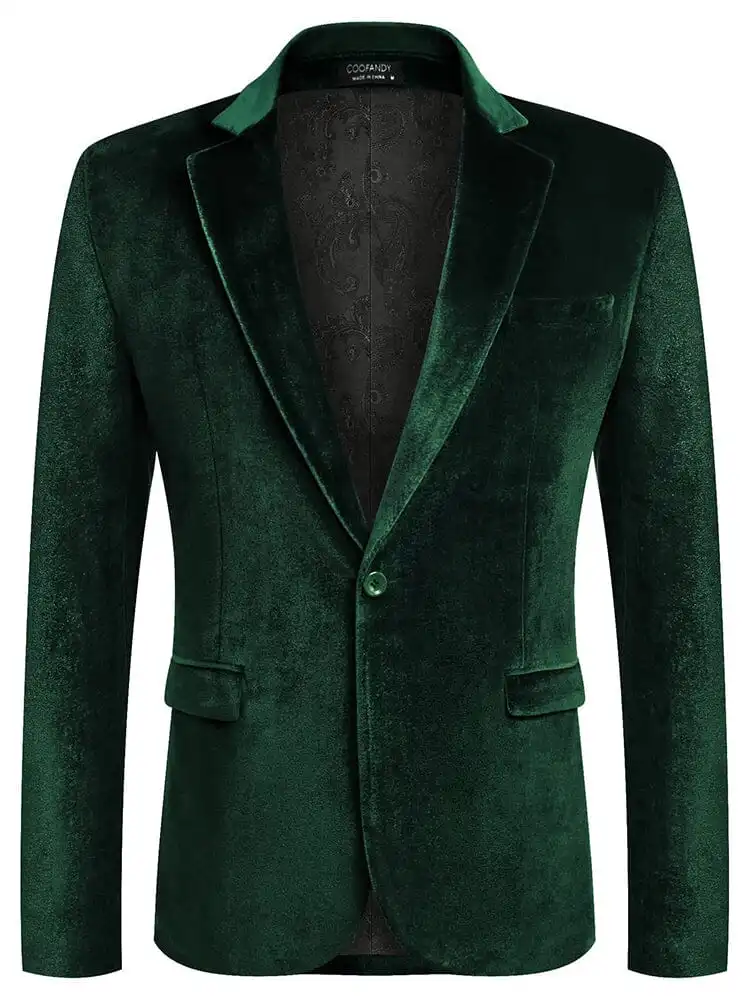 Luxury Velvet Blazer Jacket
