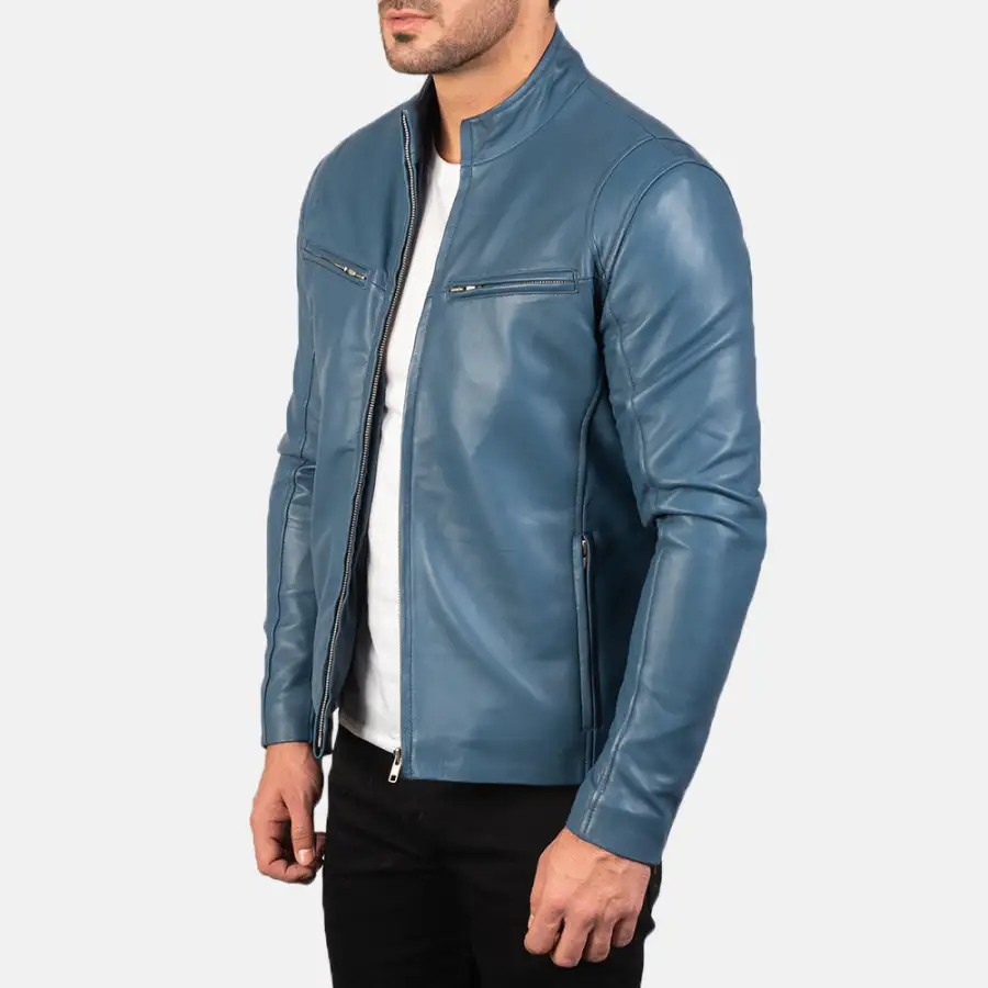 Men's Outdoor Biker Leather Jacket