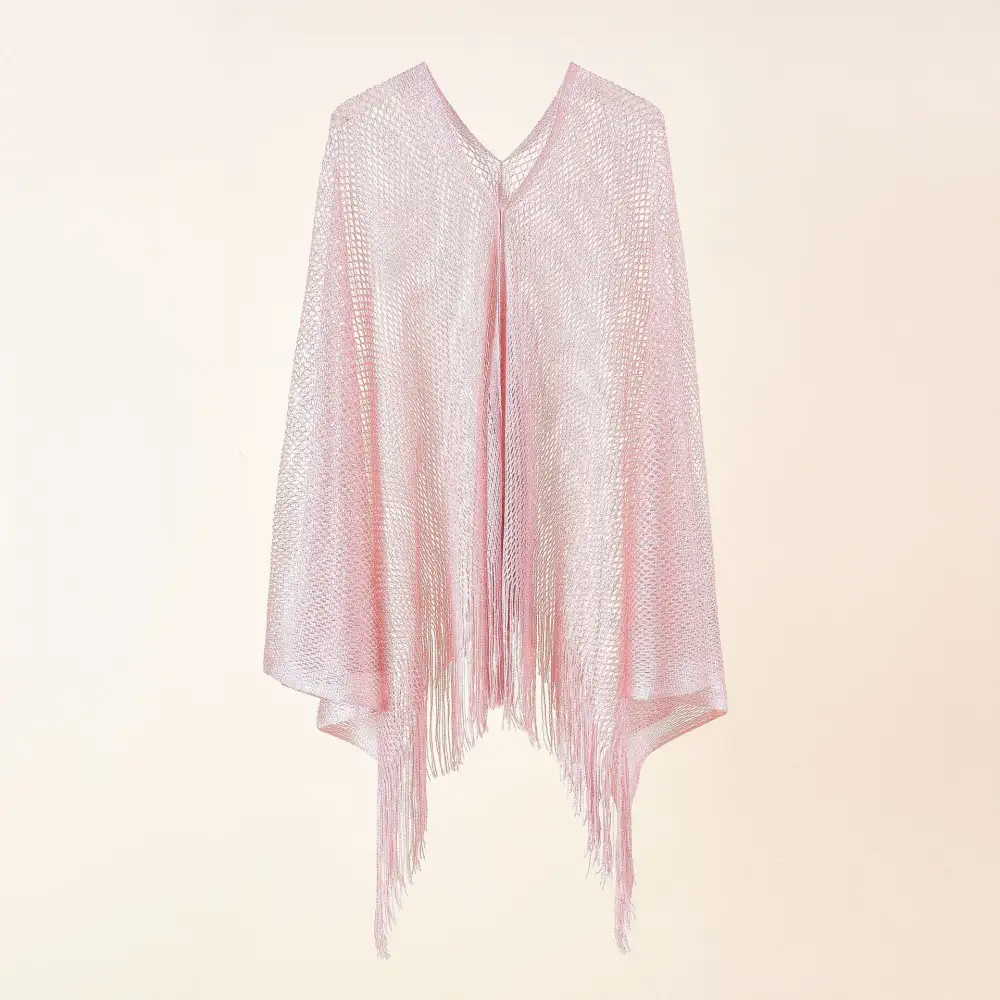 Fine Knit Mesh Knit Stole Scarf