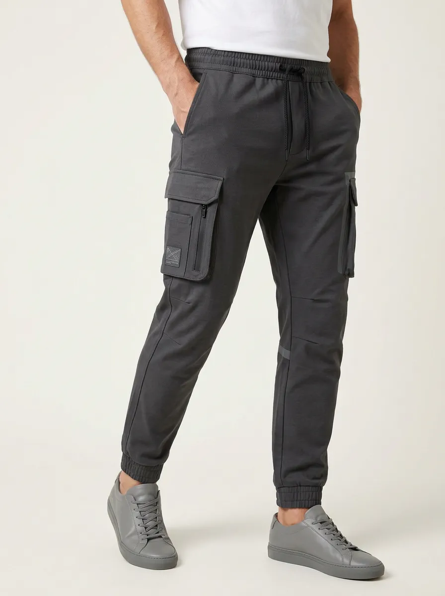 Streetwear Graphic Print Daily Wear Men's Cargo Jogger Pants