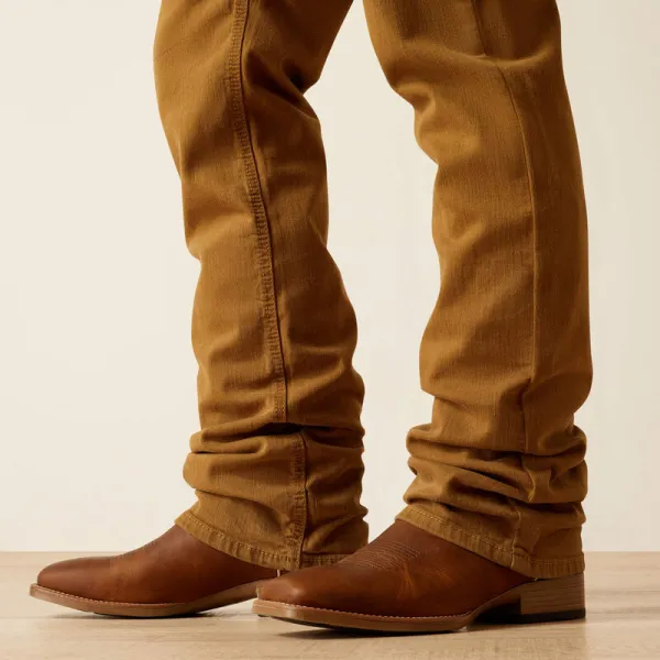 Men's Textured Straight Leg Jeans