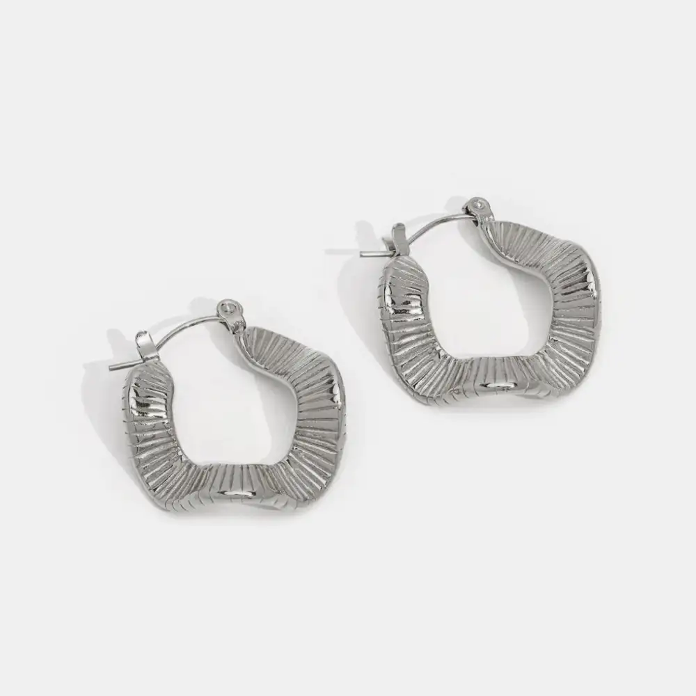 Refined Hoop Twisted Earrings