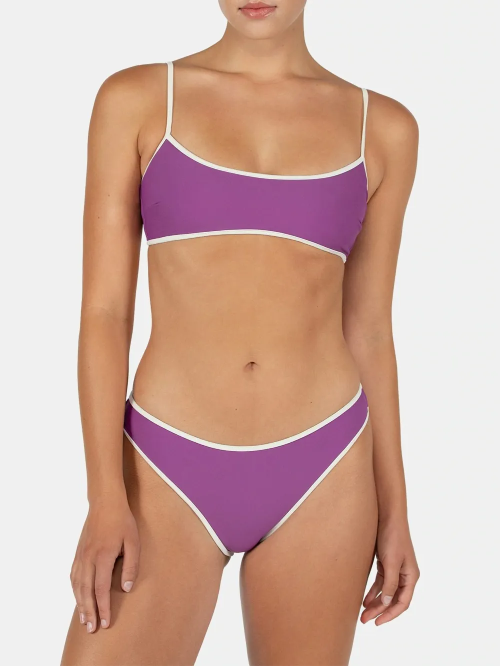 Color Blocking V-Shaped Bikini Bottoms