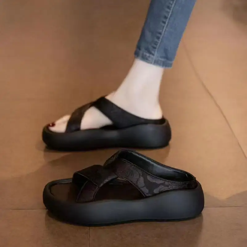 Cushioned Thick Sole Slide Sandals