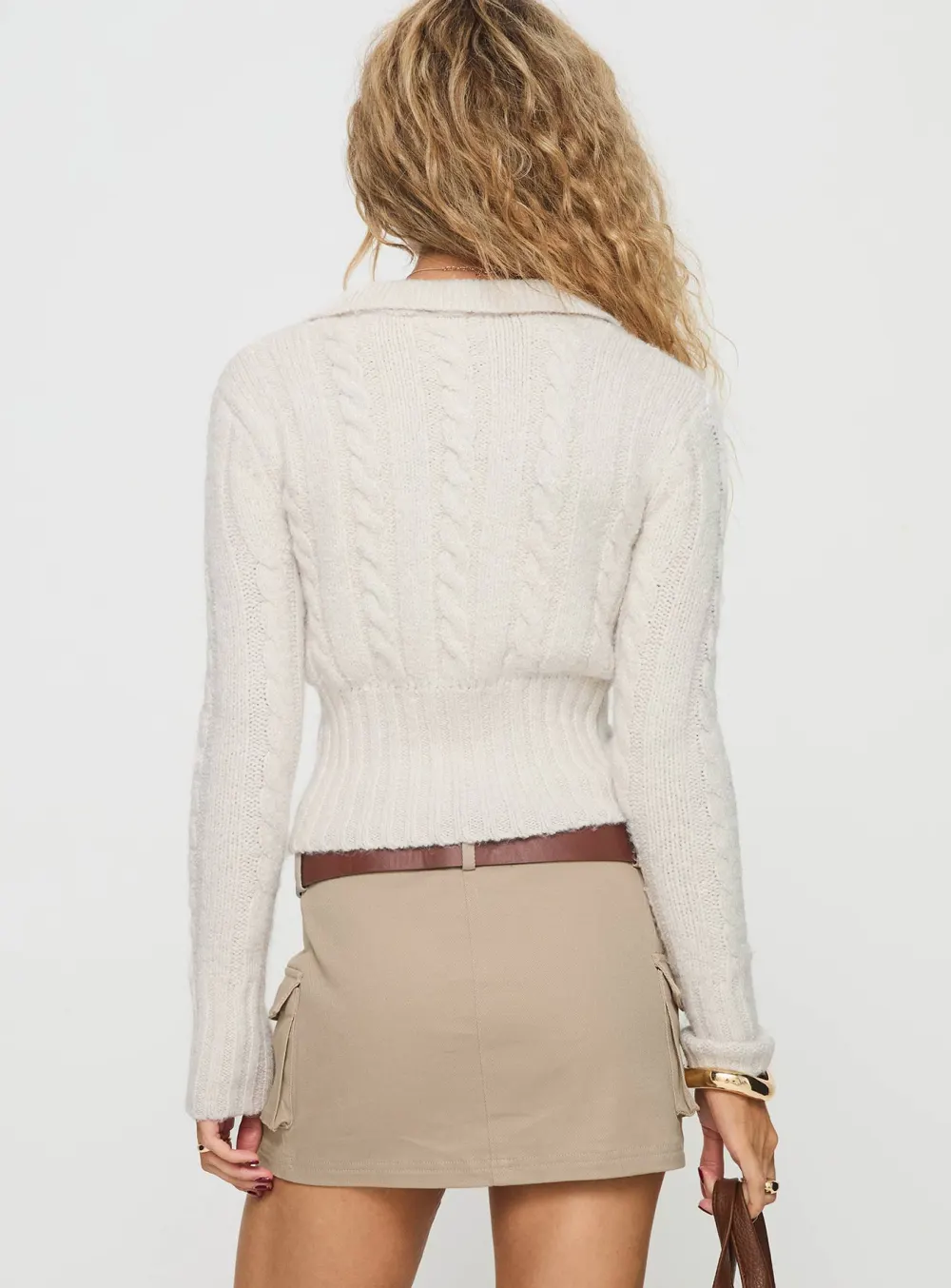 Women’s Knit Collared Zip Jacket