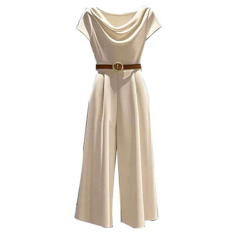 Professional Formal Office-Style Plain Jumpsuit