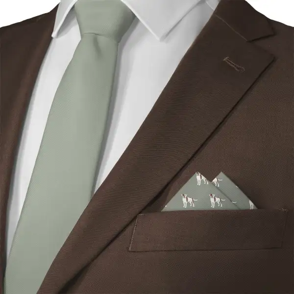 Clean Dapper Animal Motif Dog Motif Pocket Square