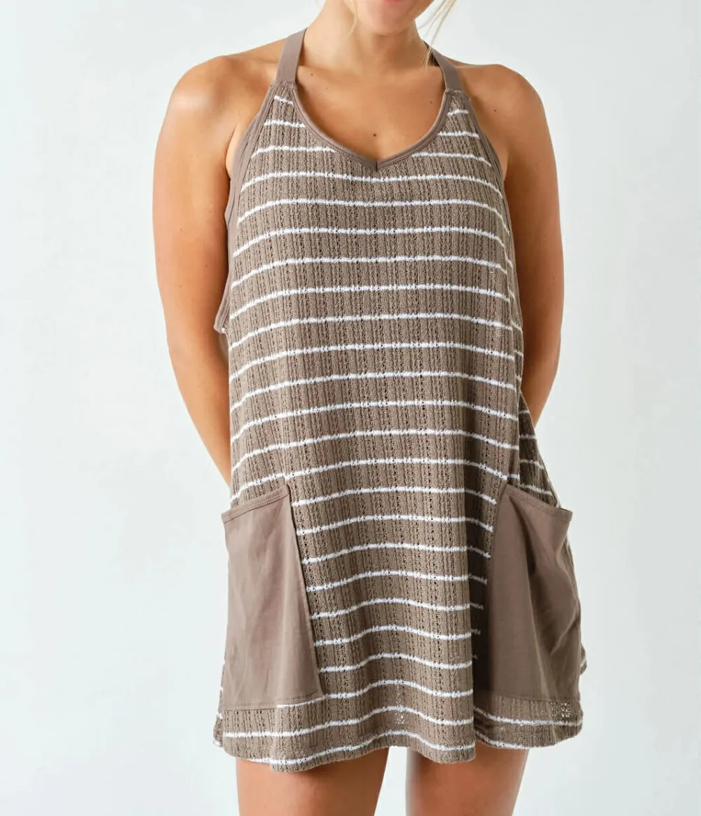 Soft Crochet Mini Dress