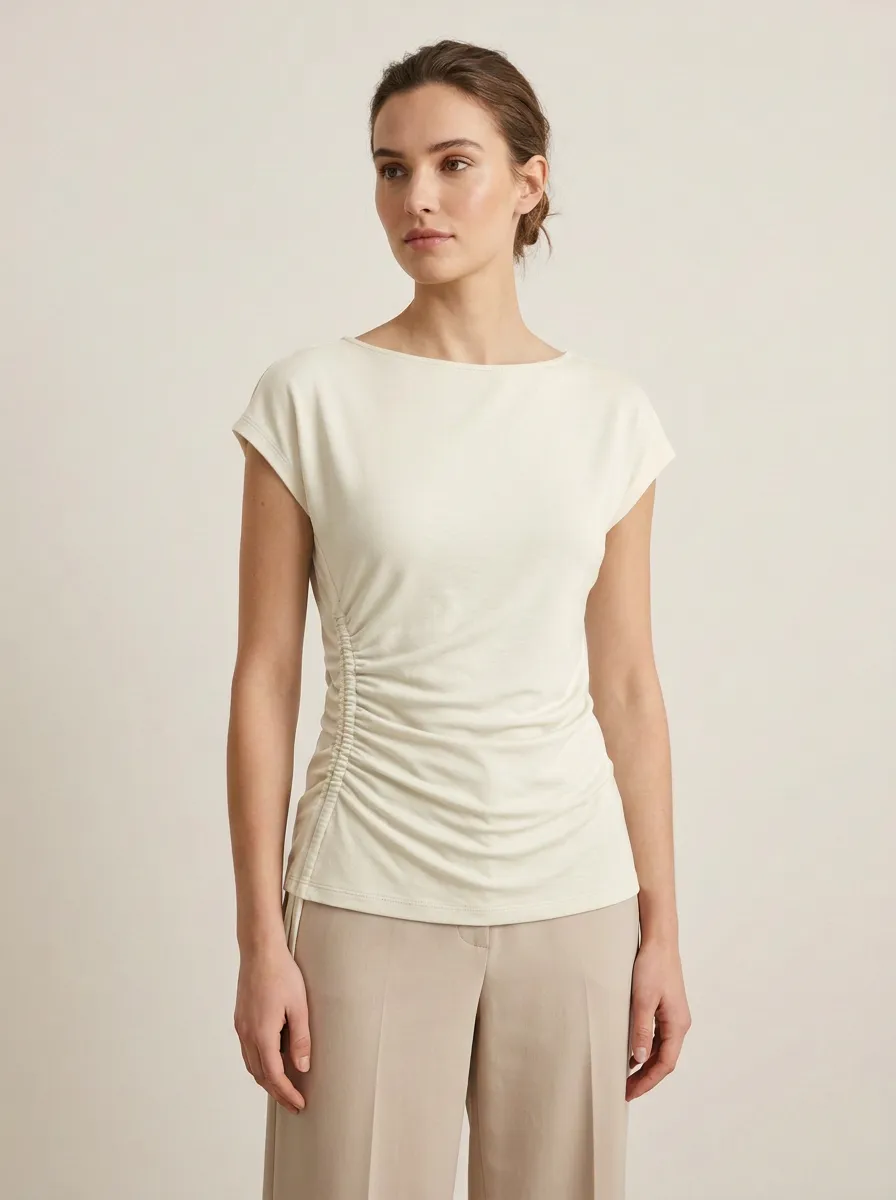 Ruched Fitted Fitted Top