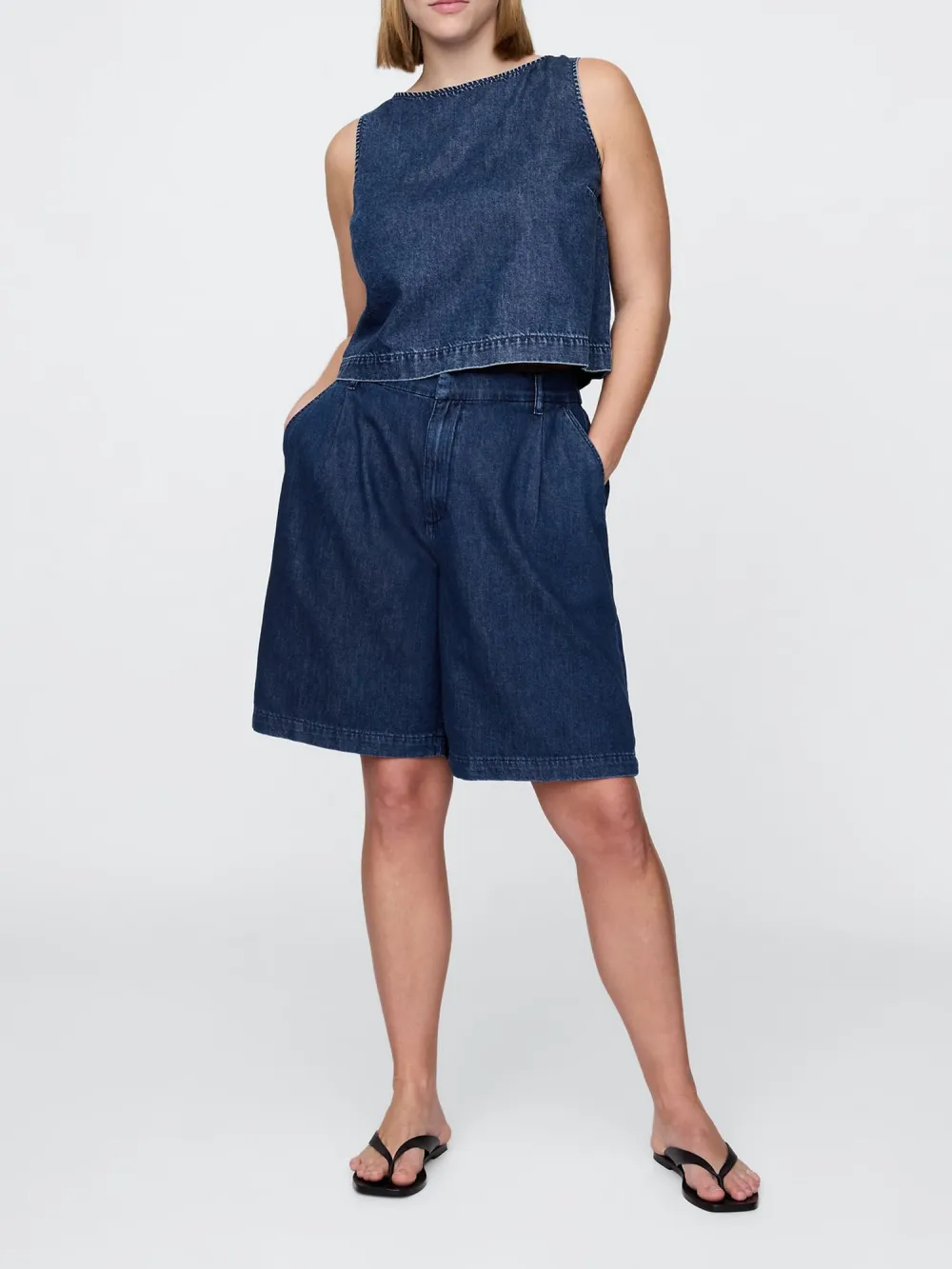 Soft Denim Shorts