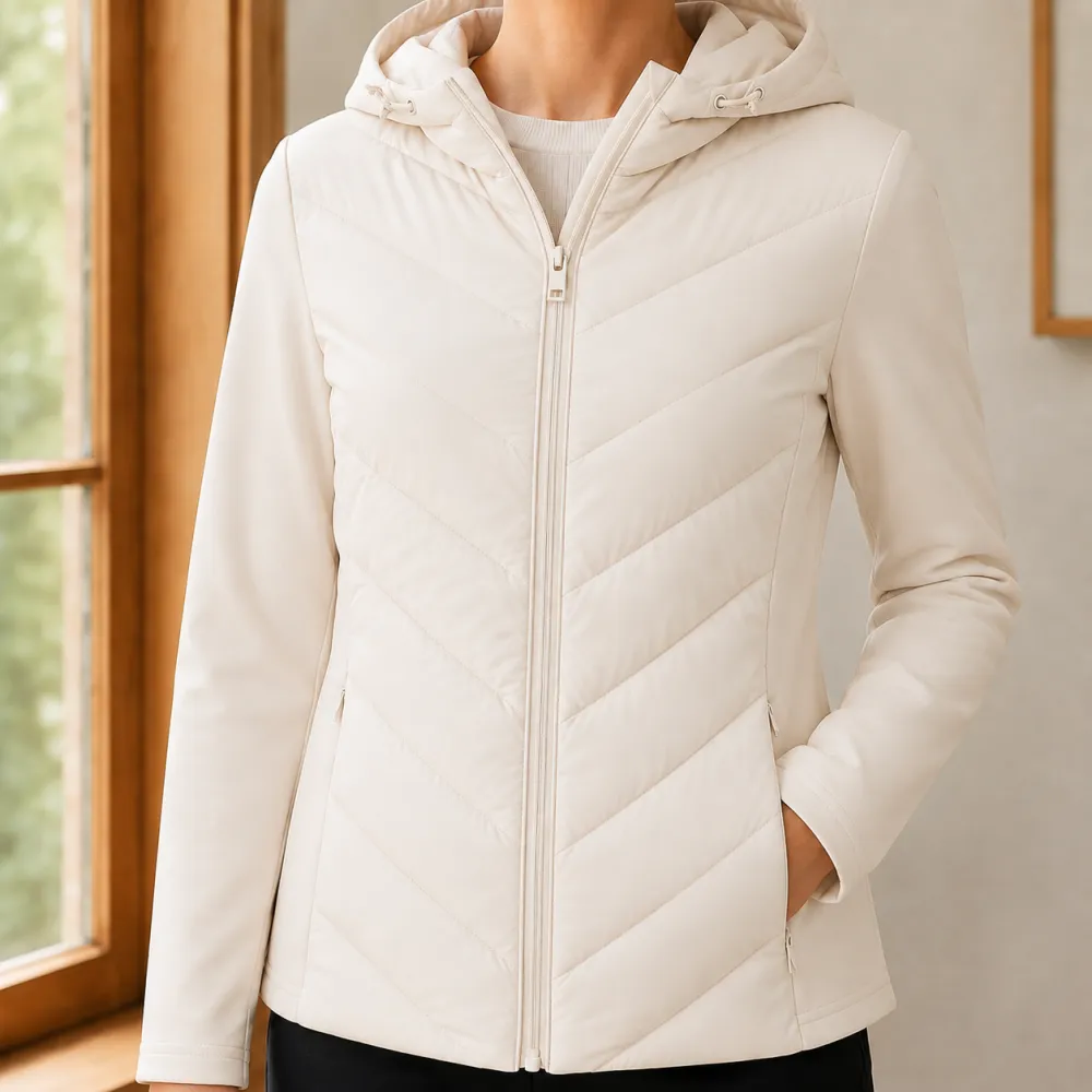 Chevron Hooded Jacket