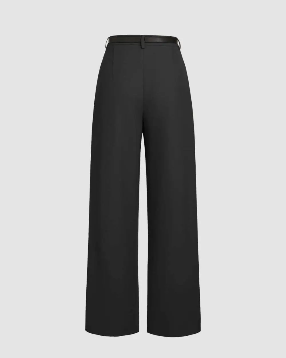 Modern Pleated High Waist Wide Leg Trousers