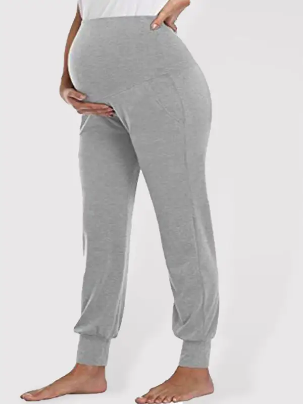 Maternity Wear Clean Pocket Belly Trousers Pants