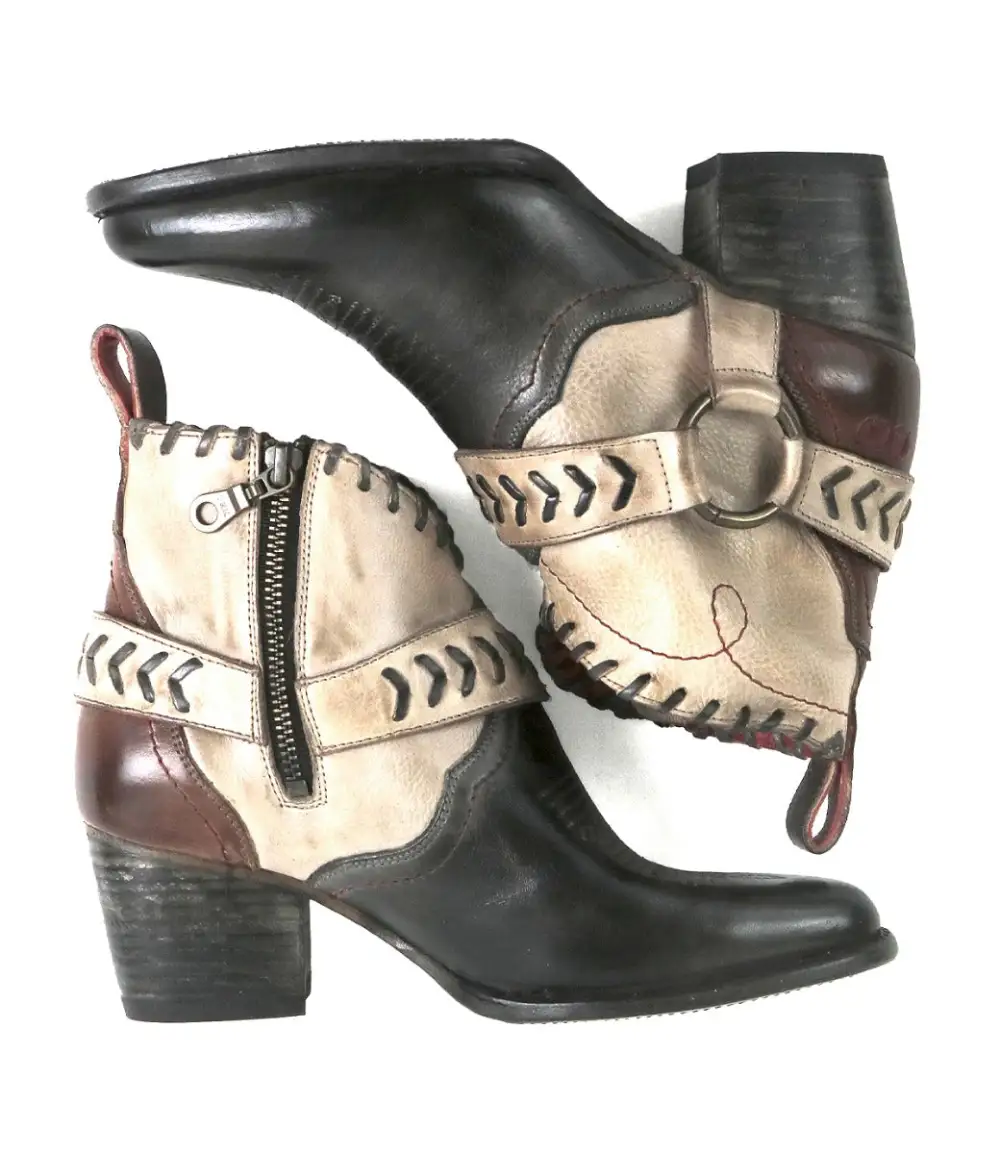 Harness Woven Western Boots