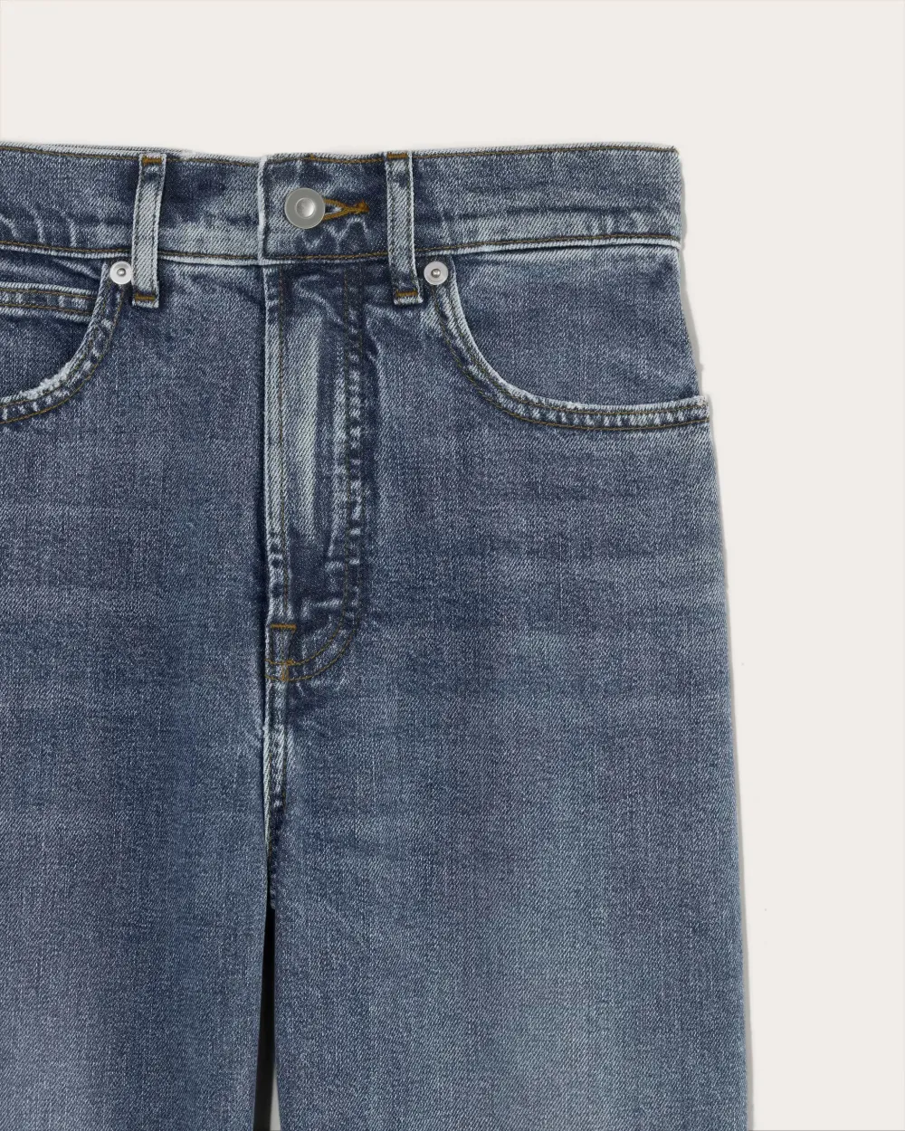 Straight-Leg High-Waisted Jeans
