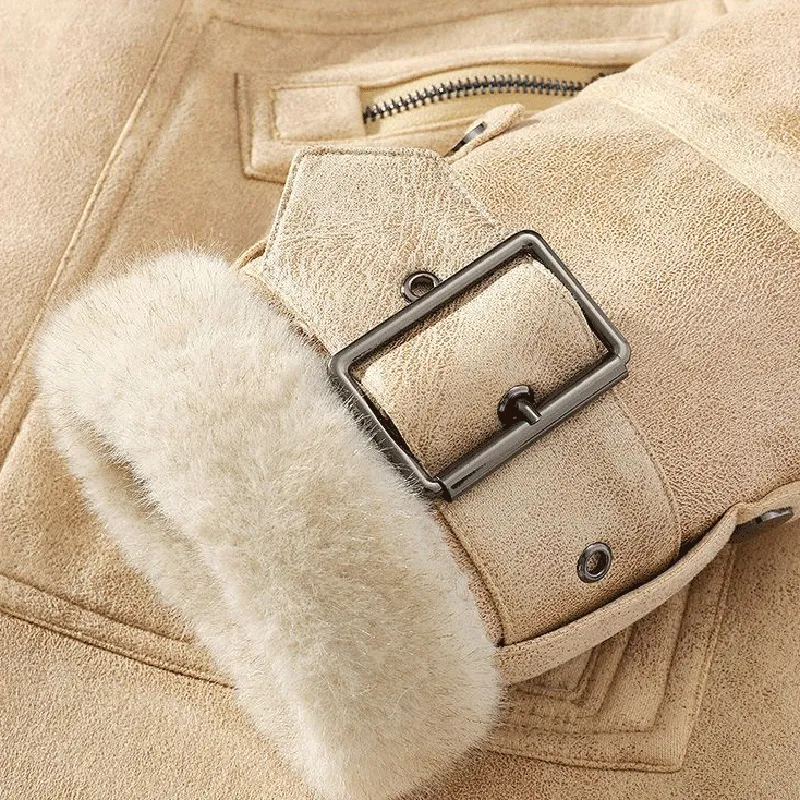 Textured Faux Leather Bomber Jacket