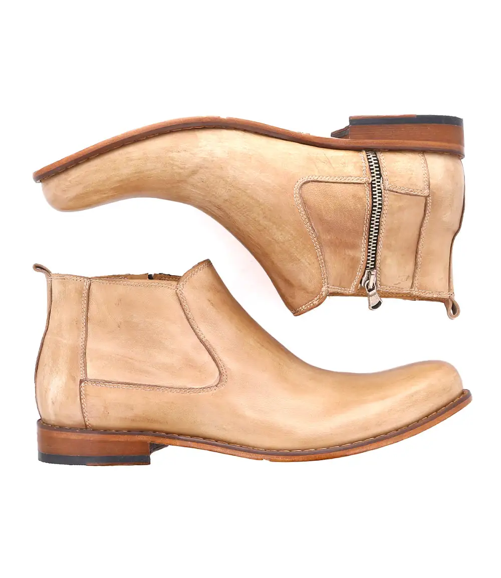 Chelsea Side Zip Leather Refined Ankle Boots